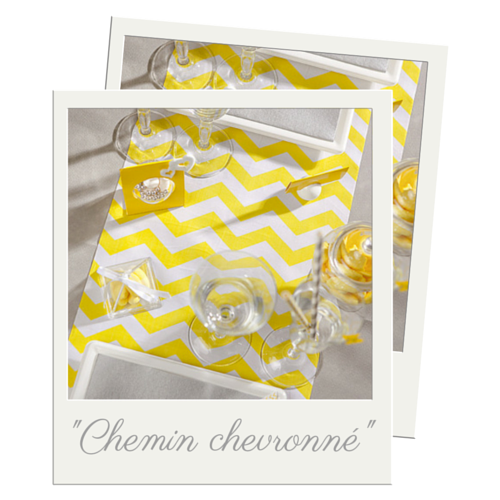 chemin table chevron